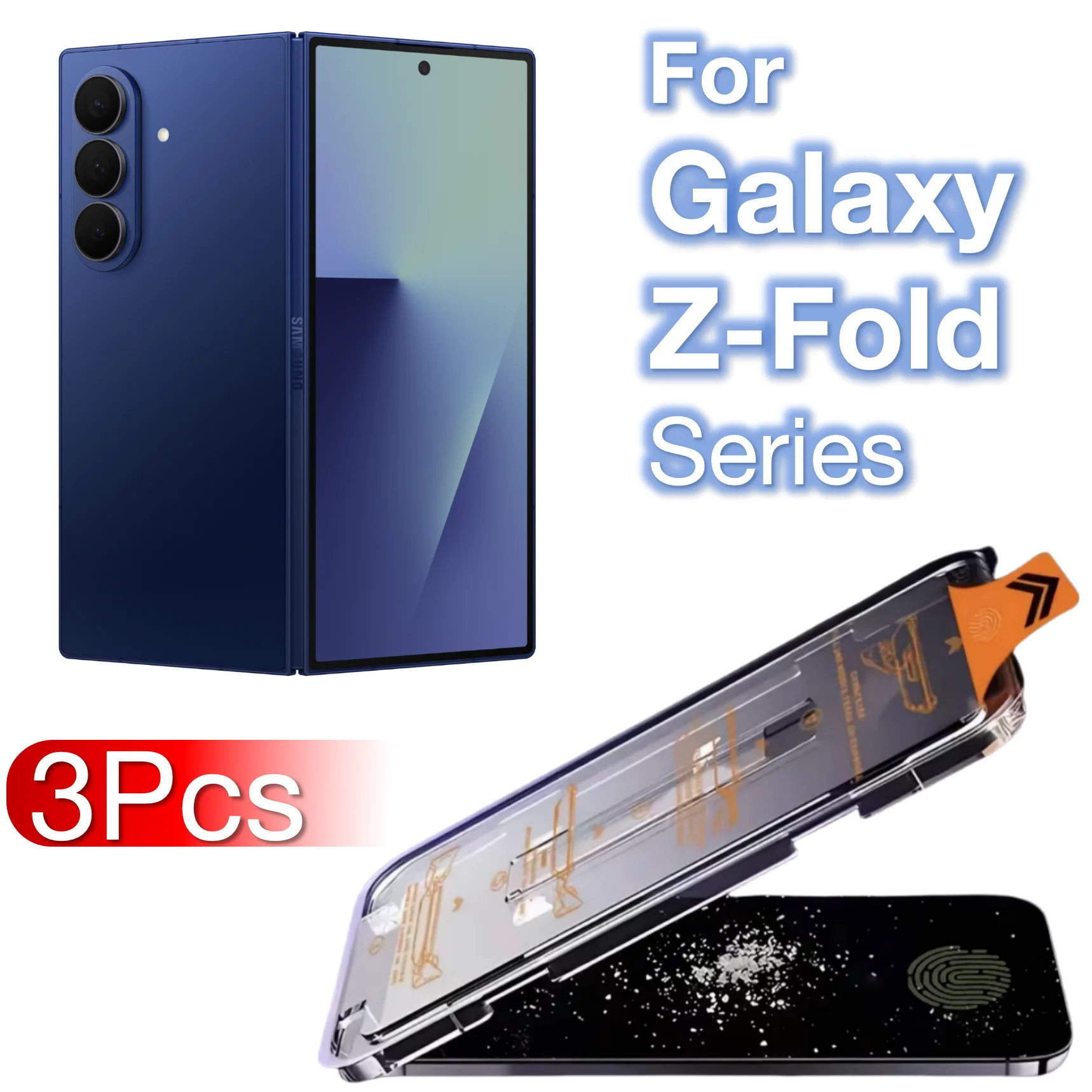 3 قطعة لسامسونج غالاكسي Z-Fold7 Z Fold7 Fold6 أضعاف 7 6 5 4 3 2 حامي الشاشة تشديد الزجاج اكسسوارات لا الغبار سهلة كيت