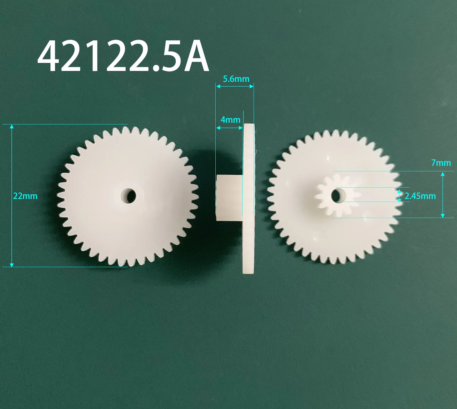 42122B 42122.5A 0.5M Gear OD=22mm Z42+ Z12 Teeth Double Plastic Gears Toy Accessories 10PCS/LOT