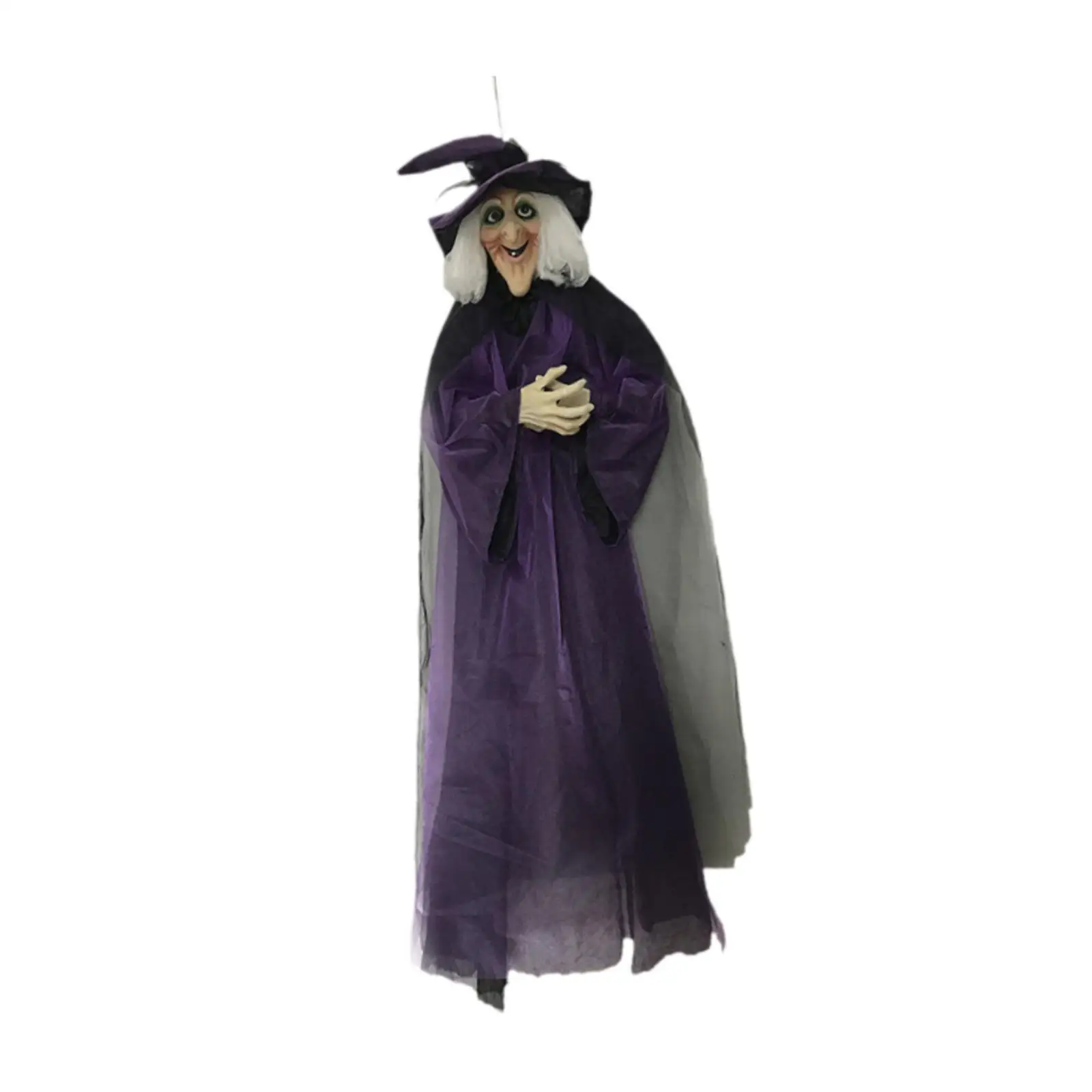 

Halloween Talking Witch Realistic 70inch Life Size Sturdy Sound Activated