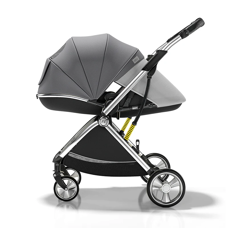 Luxurious High Landscape Baby Stroller Ergonomic Design Newborn Pushchair Can Sit Can Lie Baby Pram Free Shipping