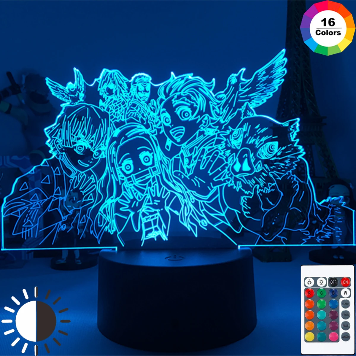 Manga 3d Light Kimetsu No Yaiba for Bedroom Decor Night Light Birthday Gift Table Lamp Anime Demon Slayer Mitsuri Kanroji Figure