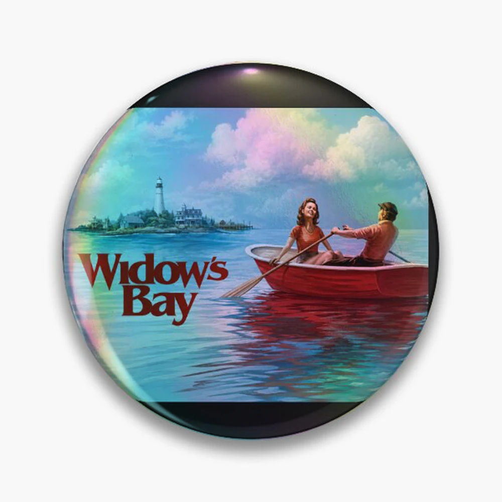 widows bay Pin Holographic Star Heart Pin Brooches Laminated Button Fashion Accessory