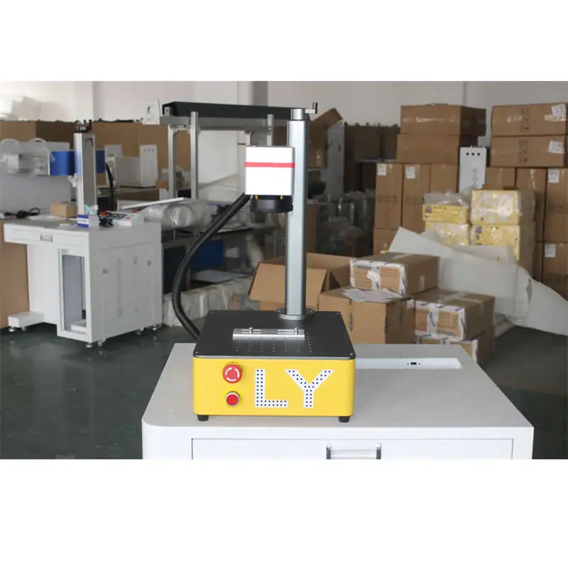 70W Raycus Fiber Laser Marking Machine  100W JPT M7 MOPA Colorful Metal Laser Cutting Machine With Double Red Light Head and Rot