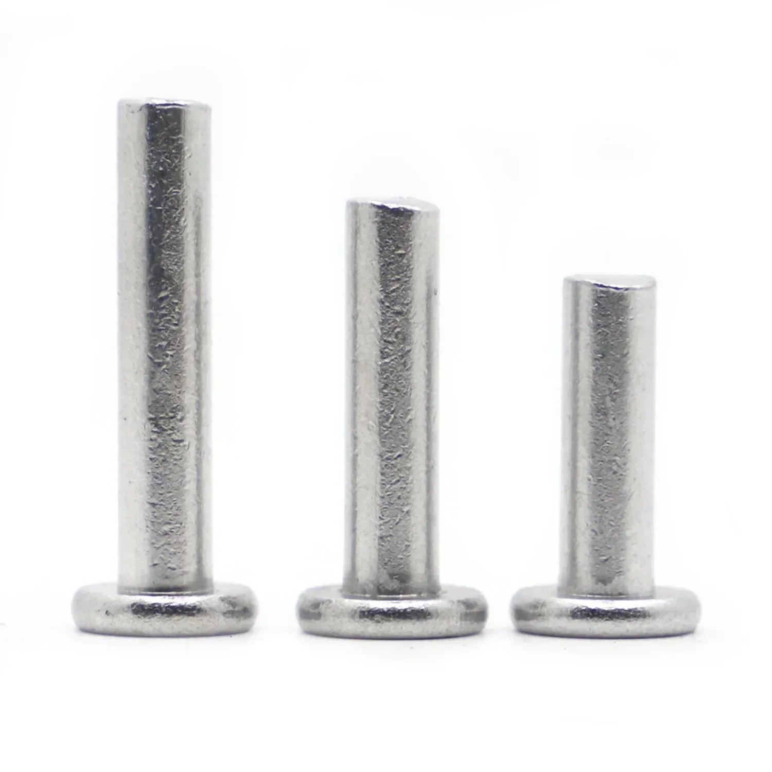 GB109 alumínio sólido AL batida rebite de cabeça plana M2 M3 M4 M5 M6 M8