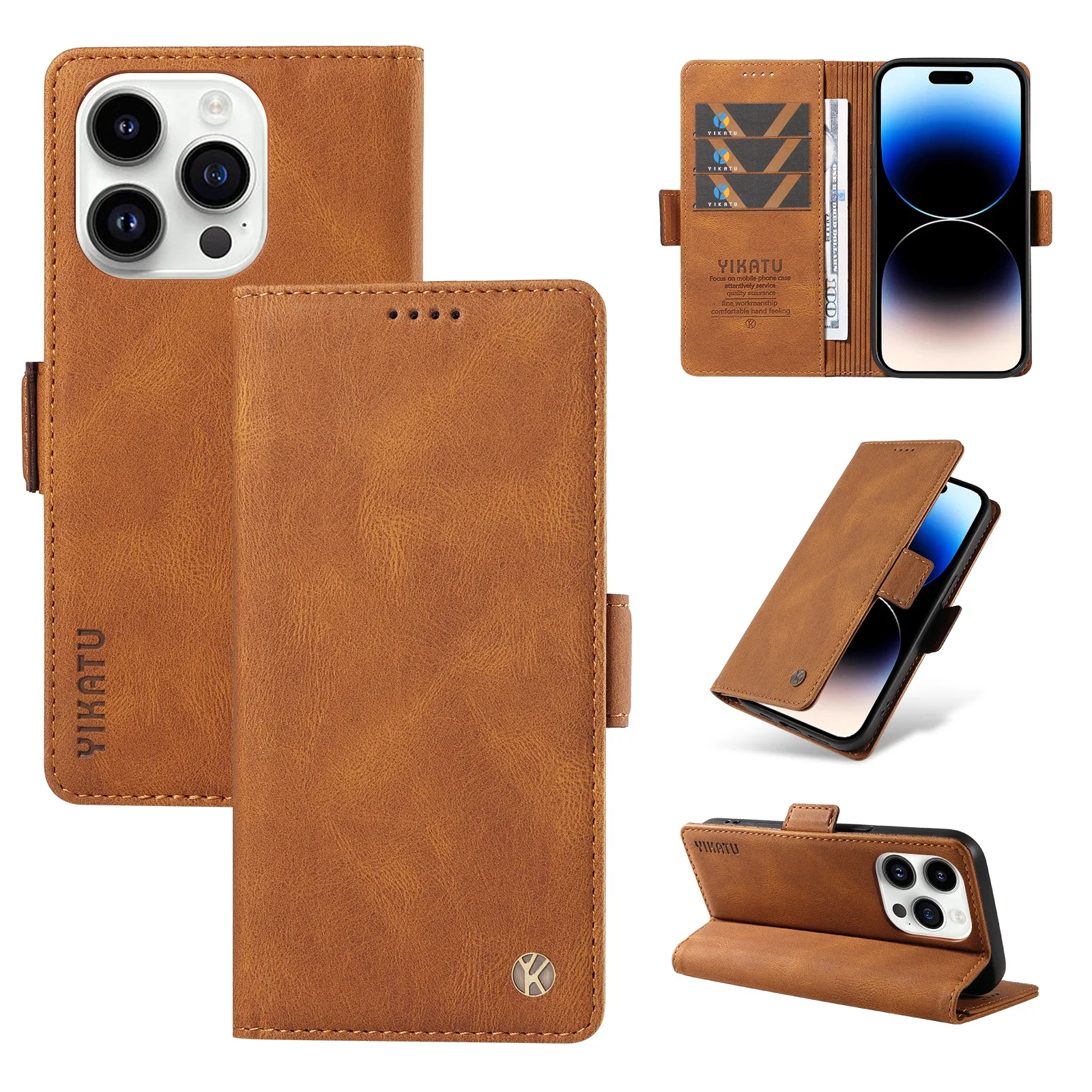 

Magnetic Leather Cards Solt Wallet Case For iphone 15 Pro max 14 13 12 mini 11 XS Max X XS XR 6 7 8 Plus SE 2022 Book Bag Cover