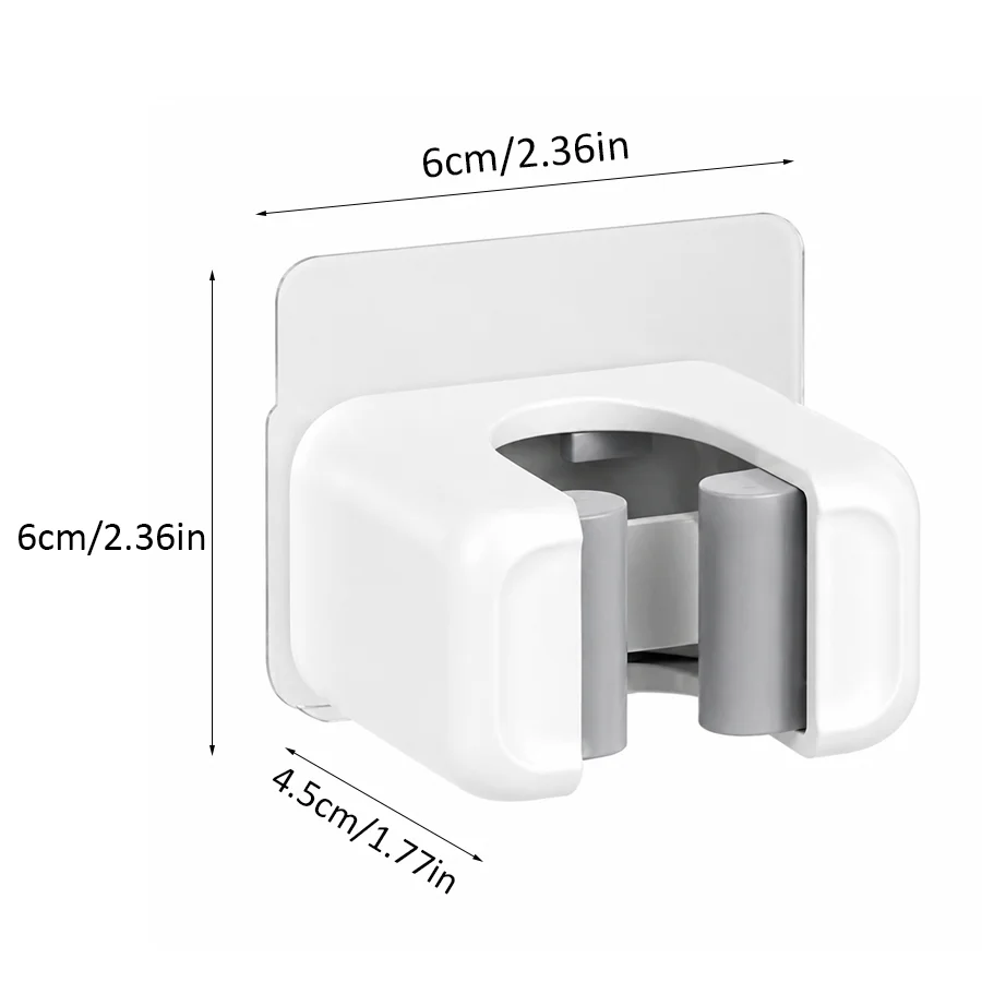 3pcs Mop Broom Holder Wall Mount, Punch Free Utility Pole Gripper Clips, Tool Organizer for Bathroom, Balcony & Kitchen XJM