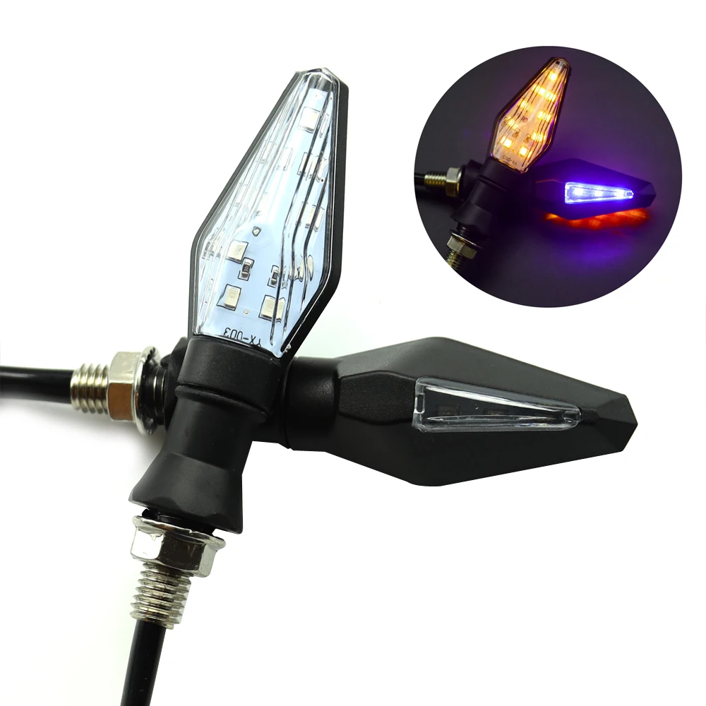 

2PCS DC 12V Motorcycle LED Turn Signal Light Universal Motorbike eBike Blinker Front Rear Moto Accessories Signal Lamp