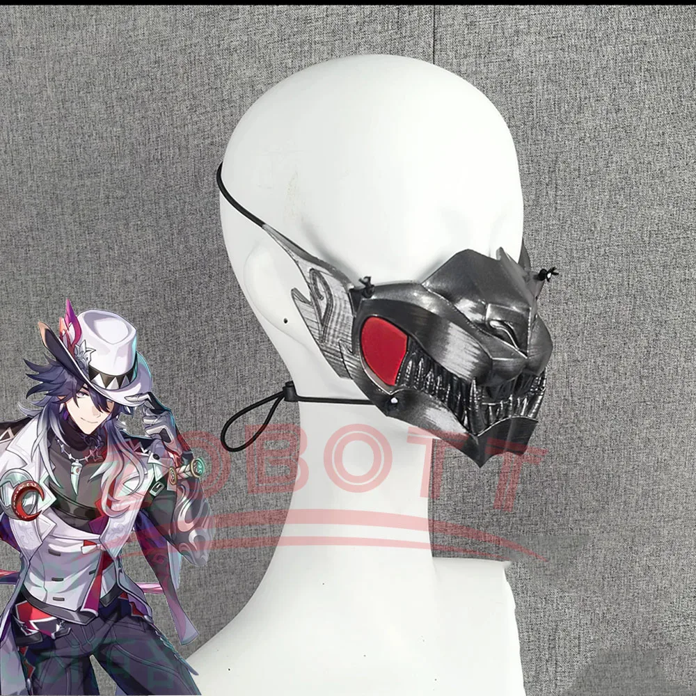 

Anime Honkai: Star Rail Ashveil‌ Cosplay Mask 3D Printed Prop Halloween Comic Convention Costume Accessories Wig Hat Accessories