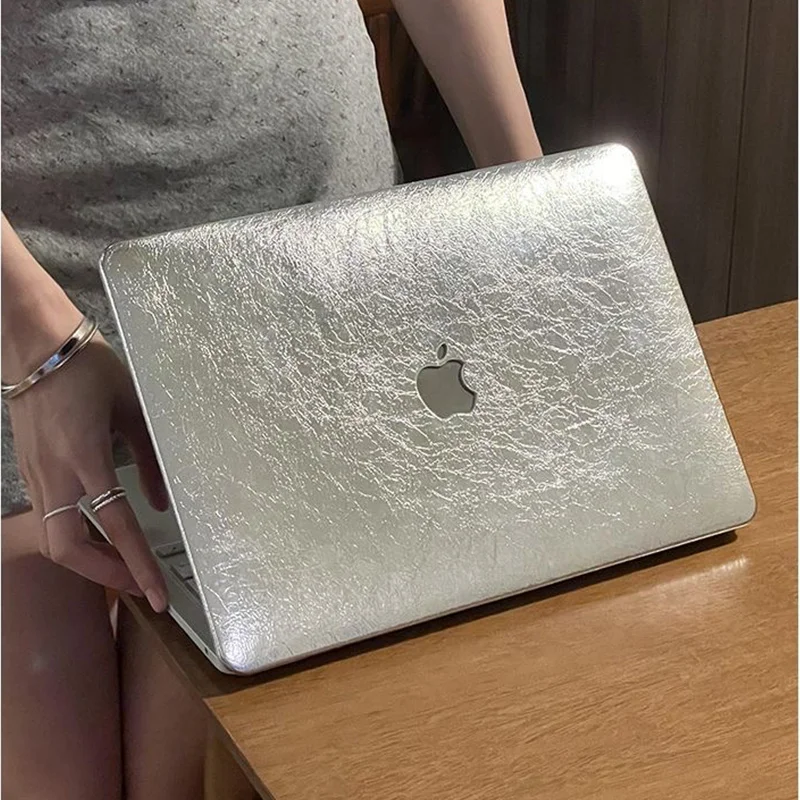 Etui na laptopa do Macbooka Neo Air 13 A2337 14 cali M4 A2442, pokrowiec ochronny do M5 14 cali 16 Pro, srebrne, twarde etui. — zdjęcie produktu 5