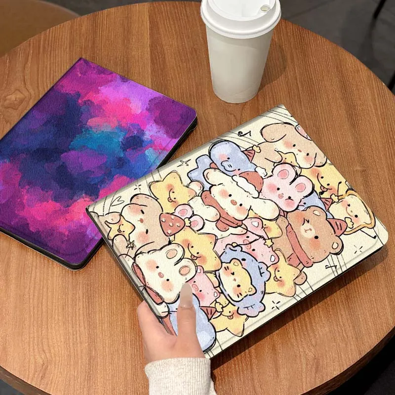 

Cartoon Cute Animal Group Tablet Case For Lenovo Xiaoxin Legion Pad Tab Pro GT Y700 Gen4 2 11 P11 M10 K10 3rd Plus Gen Gift