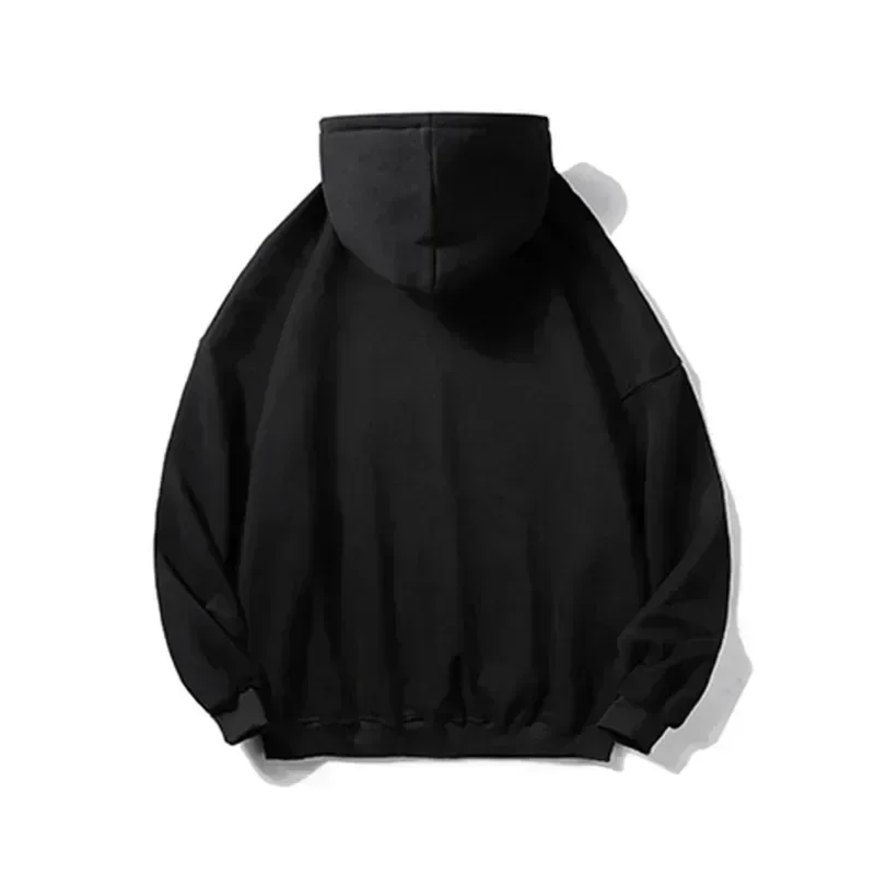 �Life Is Better When You Ride“ bedruckter schwarzer Hoodie mit Motorrad-Silhouetten-Design für Outdoor-Radfahren und alltägliche Freizeitkleidung – Detail 5