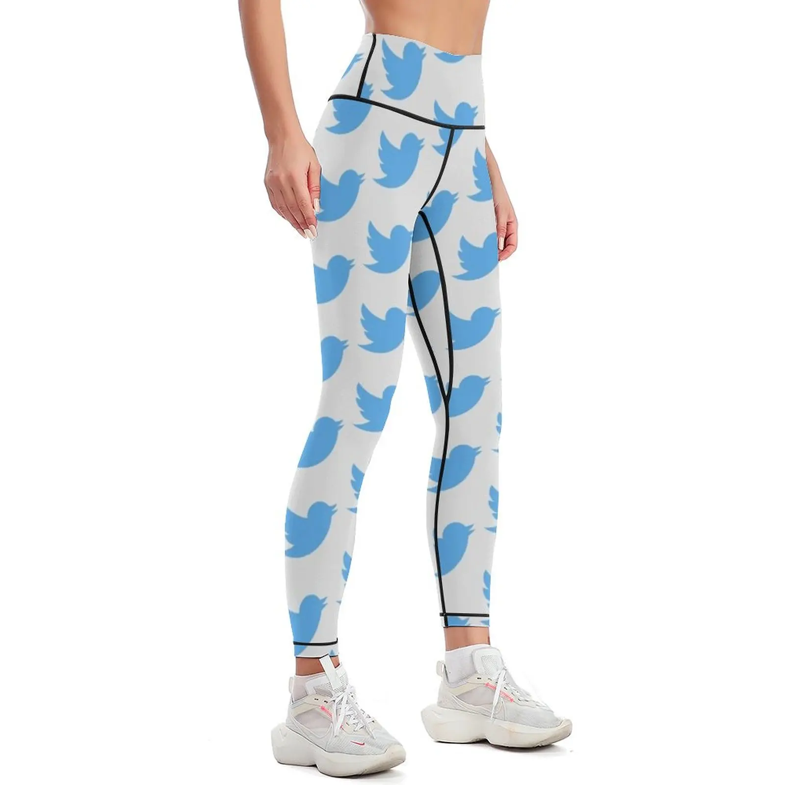 Twitter Logo Icon Gift for Twitter fan Leggings sports for legging pants raises butt Womens Leggings