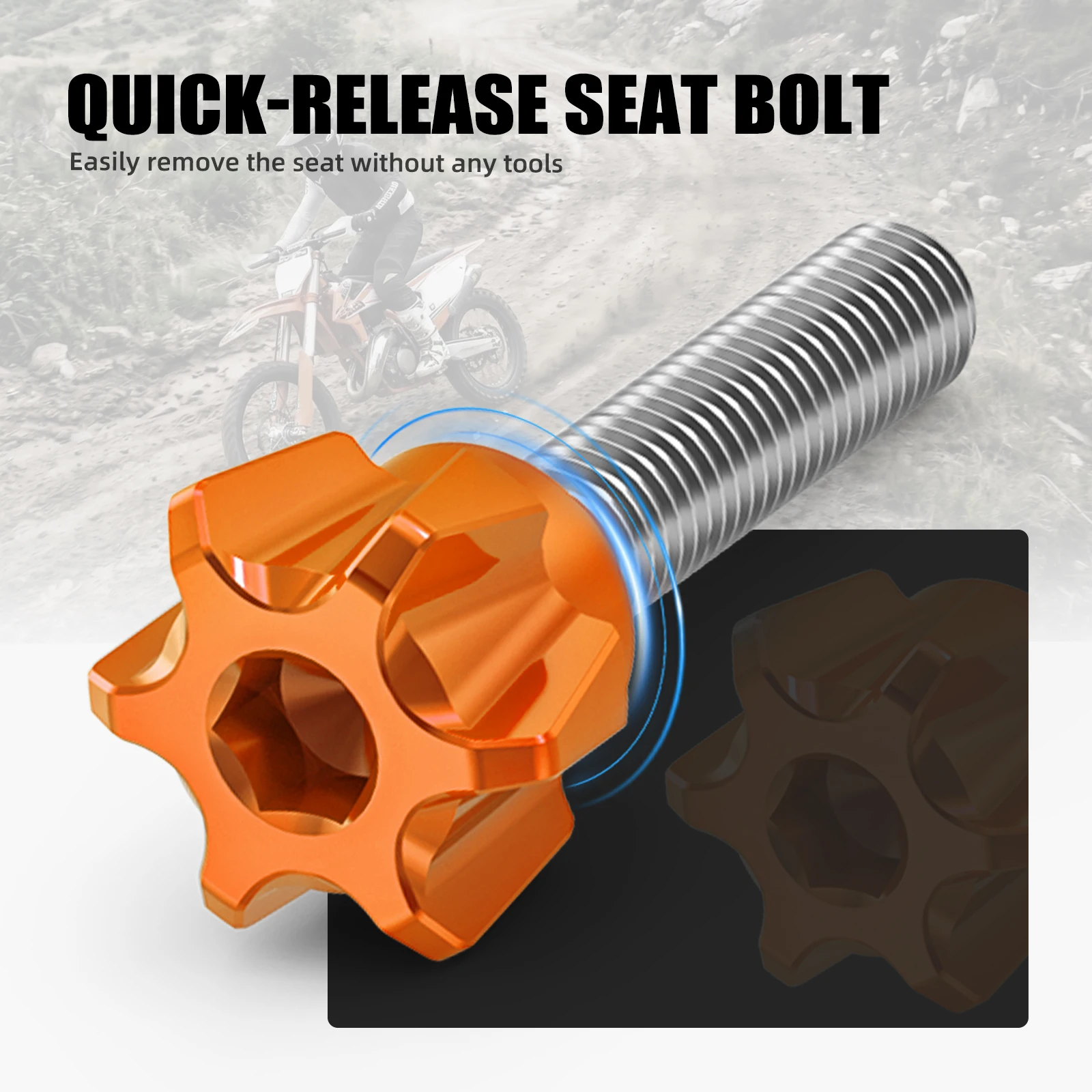 (EU-LAGER) Für KTM EXC 300 2024 2025 2026 Sitzhalterungsabdeckungs-Kit EXC-F 350 XCW 300 XCF-W 450 SX 125 SXF 250 SXF 450 XC-F 350 – Detail 6