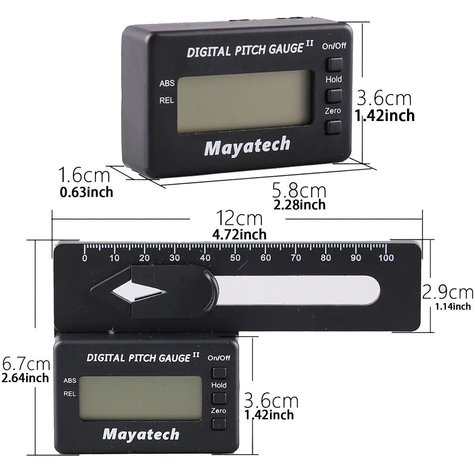 مقياس الملعب الرقمي لطائرة هليكوبتر RC مدمجة وقوية ومتعددة الوظائف