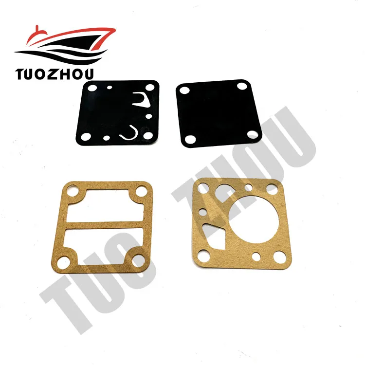 For Yamaha Outboard Motor 4HP-5HP Fuel Pump Repair Kit Gaskets 6E0-24471-00, 6E0-24411-00, 6E0-24435-00, 6E0-24434-00