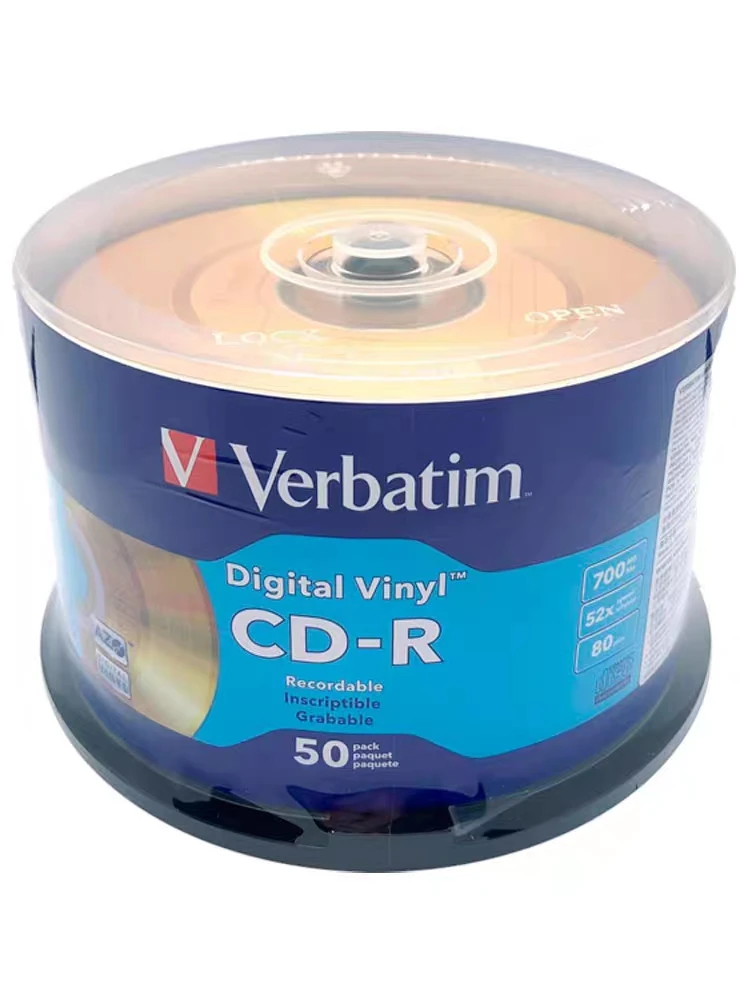 Golden Digital AZO Vinyl CD-R Discs 80min 700MB 52X 50Pcs/Pack