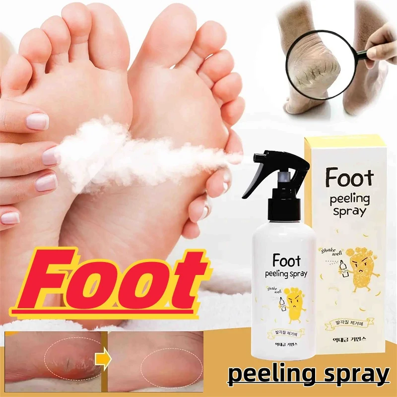 

OUHOE Feet Peeling Spray 200ml Foot Exfoliation Repair Brightening Remove Dead Skin Calluses Foot Whitening Care Products Korean
