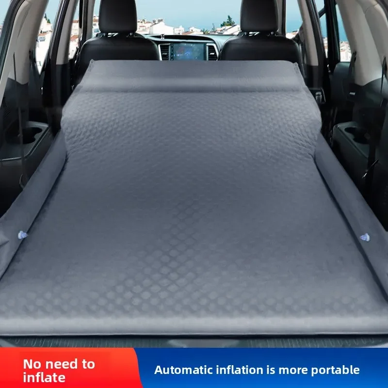 

DurableAutomatic Inflatable Car Inflatable Bed Rear Mattress Mattress Off-road SUV Trunk Travel Suede Fabric