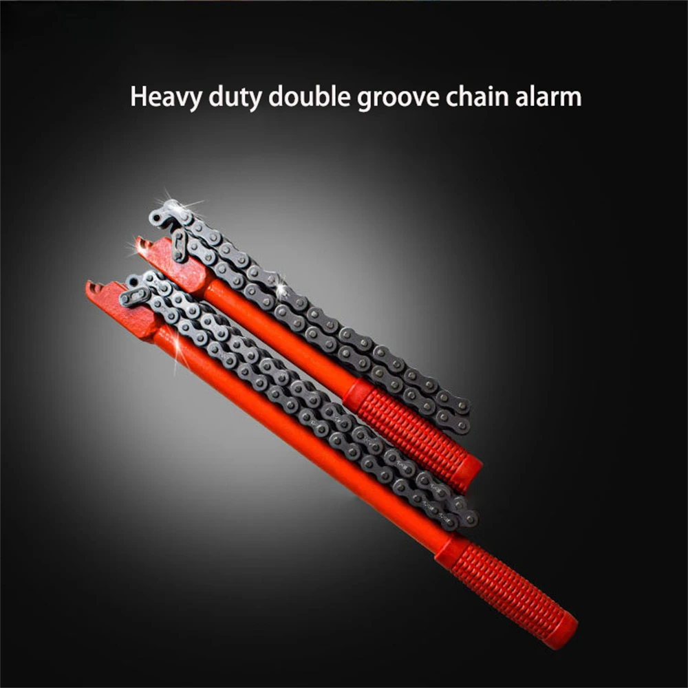 1pcs 260/400mm Chain Wrench Extended Oil Grid Disassembly Duty Double Hook Filter Element Tool, Multi-functional Filter Plate