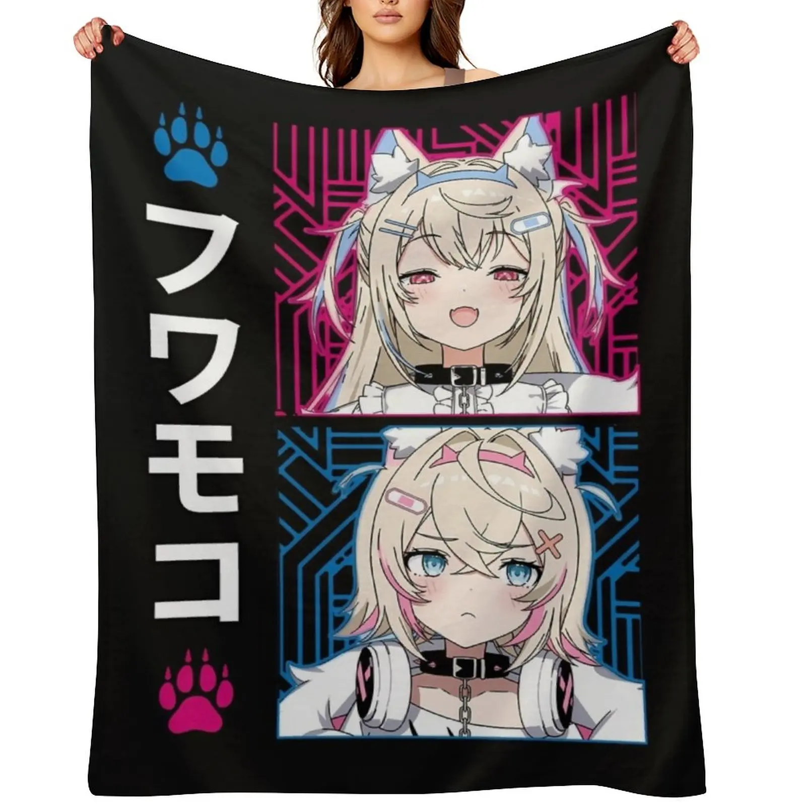 

Fuwamoco Advent Throw Blanket Cute Polar Blankets Sofas Of Decoration Quilt Blankets