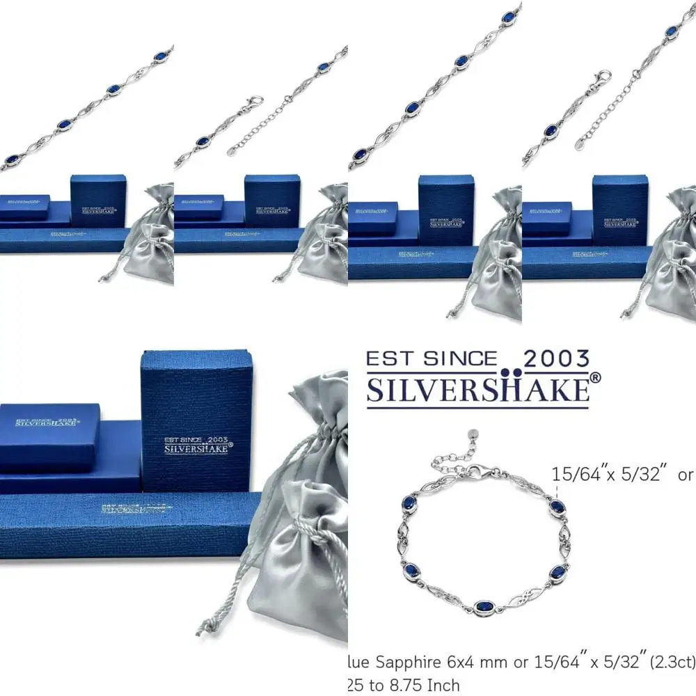 

Sterling Silver Celtic Knot Adjustable Bracelet in White or Yellow Gold Plated, 7.25-8.75 with Birthstone, for Women