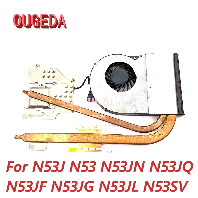 OUGEDA Original laptop CPU Cooling Heatsink FAN For ASUS N53J N53 N53JN N53JQ N53JF N53JG N53JL N53SV KSB06105HB -AB20