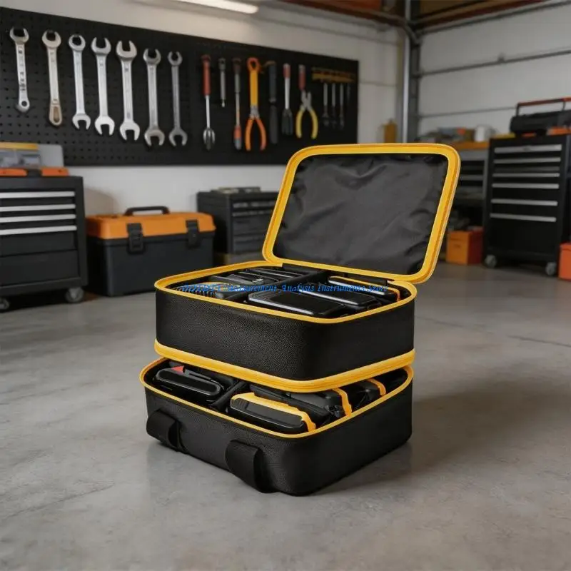 367D Spacious Battery Holder Bag for 20V 60V Batteries And Accessories Carrying Case