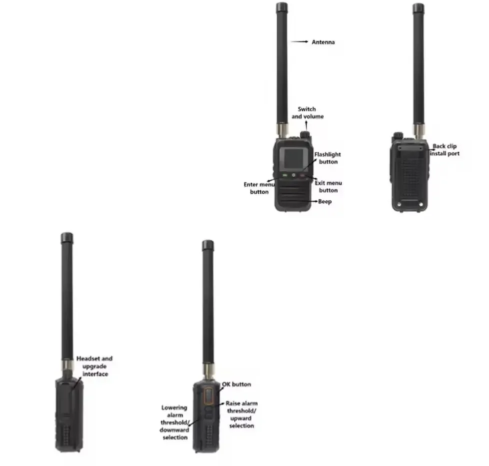 SmCpDrone Detector 30MHz-6400MHz Range With 6000mAh Battery Support Russian English Handheld Drone Alarms
