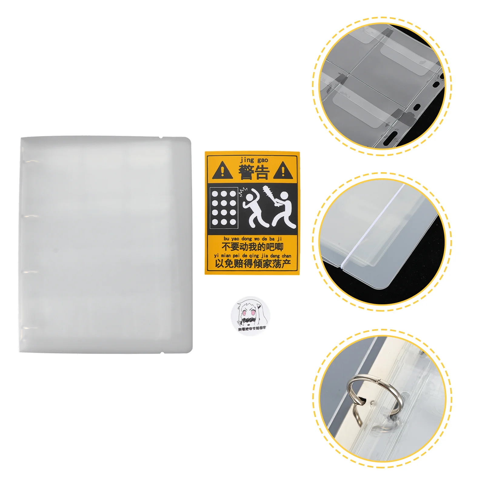 

1Set Badge Collection Book Clear Medal Storage Holder for Badges Pins Cards Token Protective Badge Storage Binder Organizer