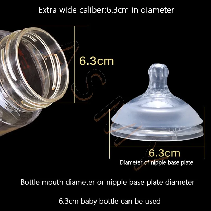 Oberni Original nipple/soft silicone imitation breast milk real/Wide mouth 6.3CM/Newborn baby Anti-flatulence Nipple