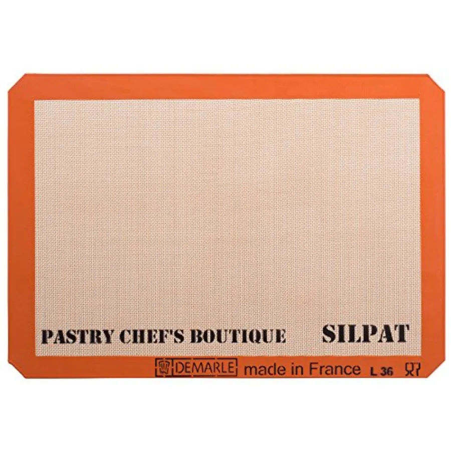 

Sasa Demarle Premium Non-Stick Silicone Baking Mat Big Sheet Pan Size 2/3 Sheet Pan for a 15''x 21'' Sheet Pan - 13.58''x 19.5'