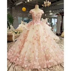 Sweetheart Ball Gown Evening Dresses For 15 Party Fashion Applique Off-Shoulder Cinderella Birthday Gown Hot