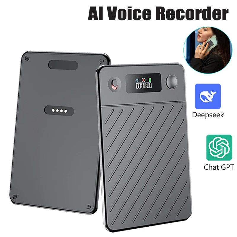 

AI Powered Voice Recorder and Call Recorder with Speech-to-Text, Summarization, Translation, Supports 189 Languages, 8-256GB