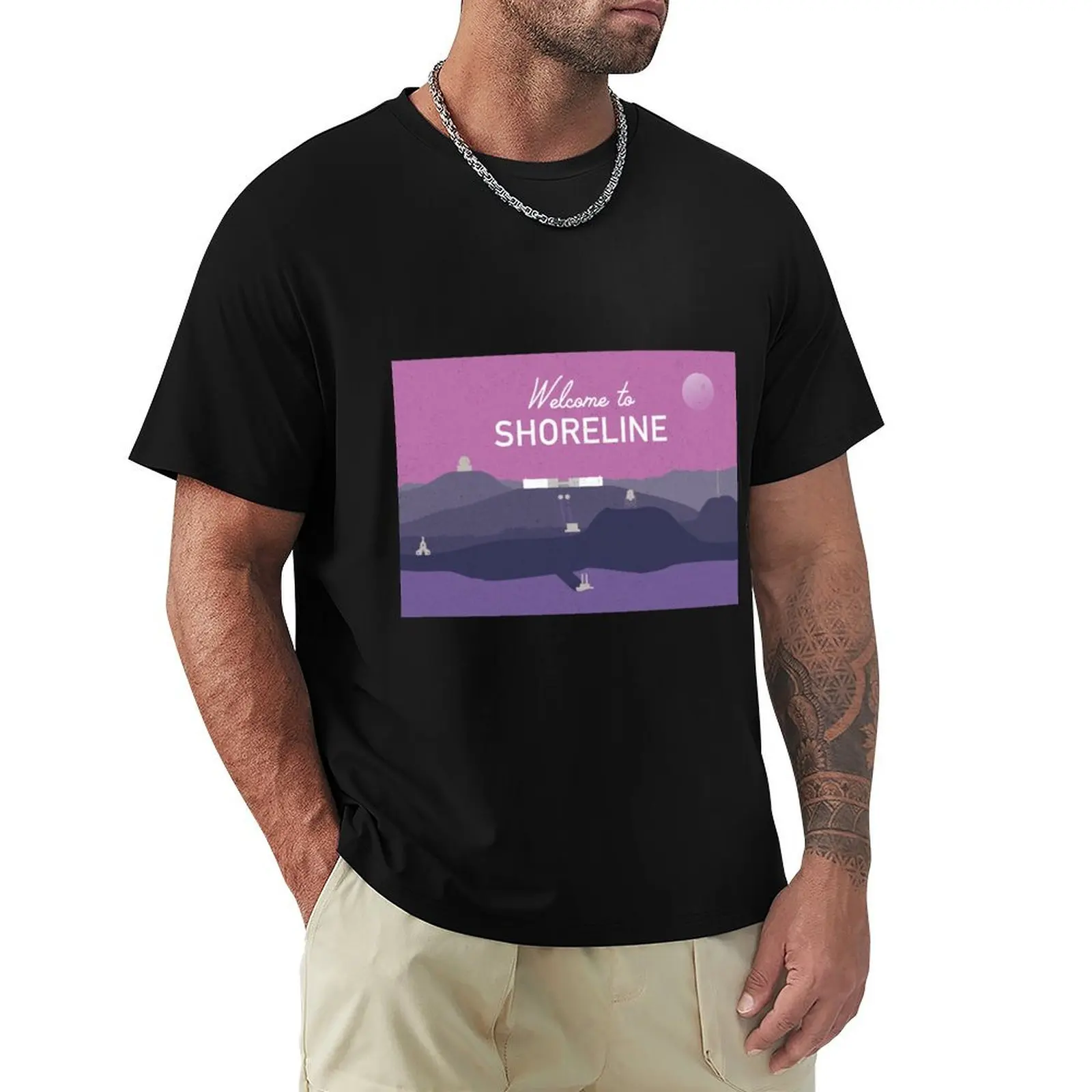 

Welcome to Shoreline - Escape from Tarkov T-Shirt summer tops Aesthetic clothing boys whites Men's cotton t-shirt