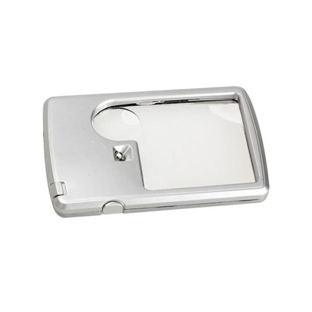 

3X 6X Ultra Thin Dual Lens Portable Led Reading Glass For Precision Work Magnifier With Led Portable Magnifier