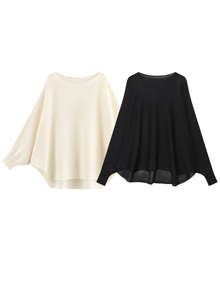 

HH Women Autumn Fashion Solid Pullover Long Sleeve O-Neck Slim Knit Top Female Elegant Commuter Casual Loose High Street Top