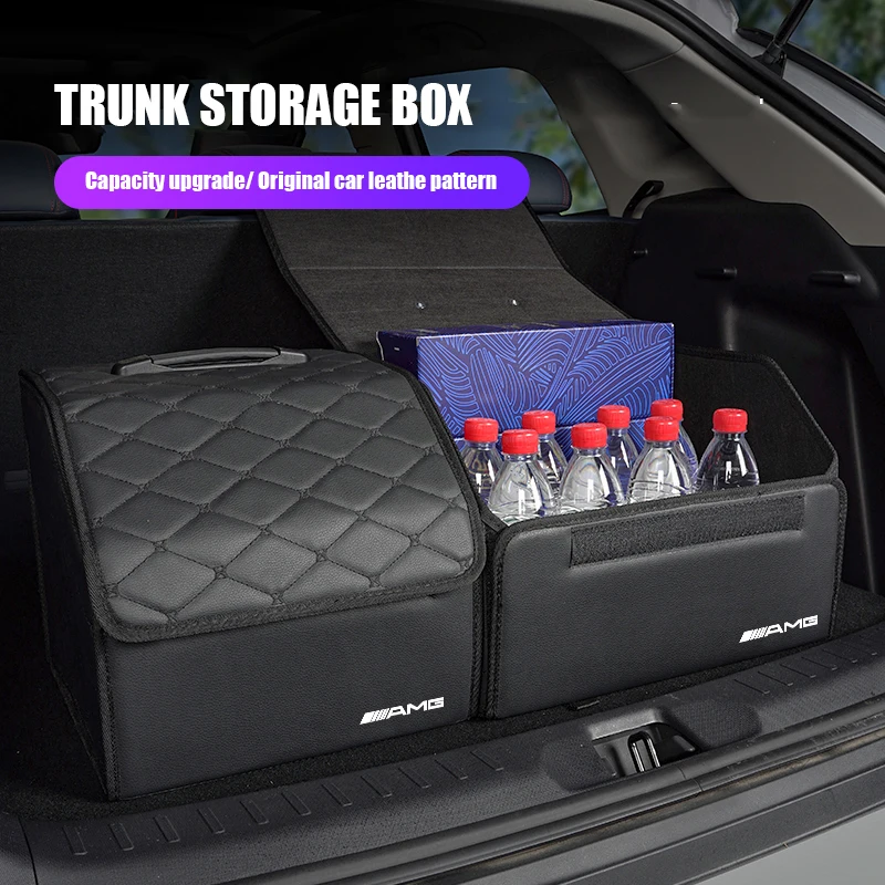 

Органайзер для хранения в багажнике автомобиля, контейнер для упорядочивания вещей, сумка для Mercedes Benz AMG A B C E G CLA W211 W203 W204 W210 W124 (1 шт.)