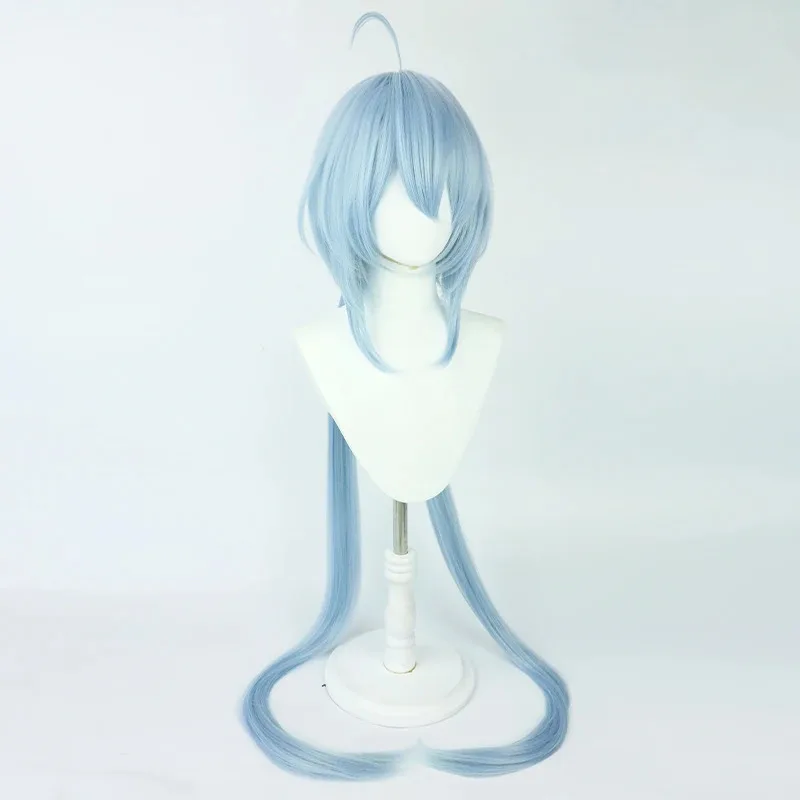 2025 yiyi Gioco Honkai Impact 3 Cosplay Griseo Super Lungo 135 cm Blu Resistente Al Calore Capelli Festa + Protezione Della Parrucca