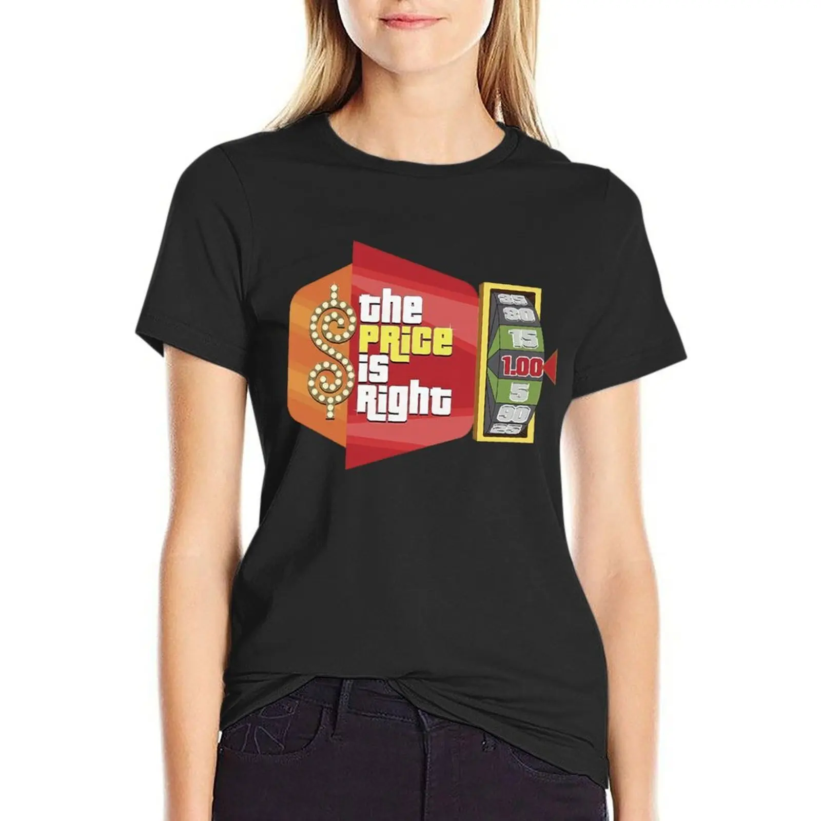 Retro The Price Is Right Game Show T-Shirt korean fashion cute tops plus size t shirts for Women loose fit