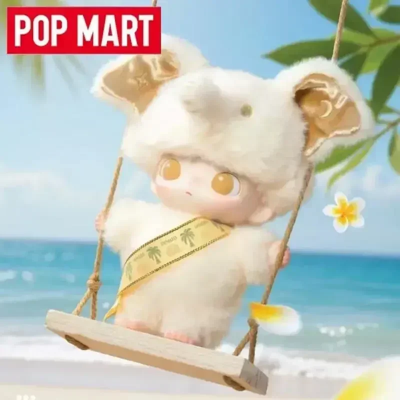 

POP MART DIMOO Elephant Plush Pendant under Moonlight Ornaments Figurines Home Decor Desktop Model Dolls Gilrs Gift