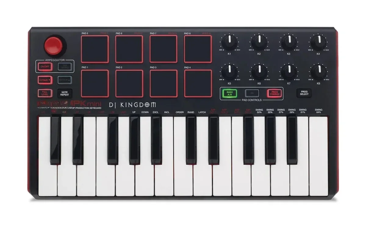 MPK mini mk2 controller 25 keyboard, hit pad, direct connection to iPad