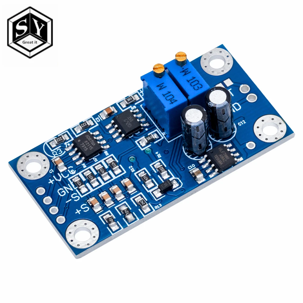 1PCS  AD620 Microvolt MV Voltage Amplifier Signal Instrumentation Module Board 3-12VDC New Arrival