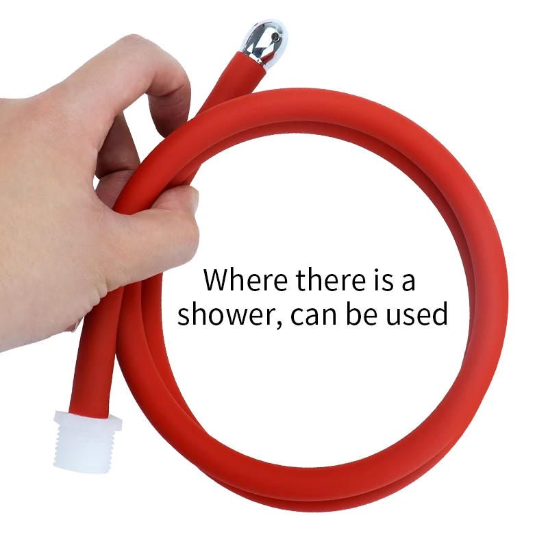 25-200cm Soft Silicone Bidet Tube Medical Enema Anal Shower Cleaning Anus Cleaner 5Holes Anal Enemas Hose Anus Washer Enema Anal image 2