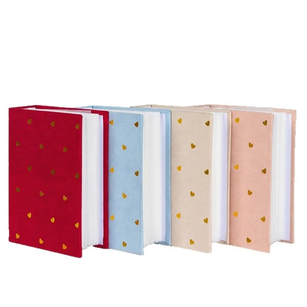 6 Inch 100 Pockets Photo Album Cloth Cover Large Capacity Slip-in Picture Albums Laminated Insert Pocket Scrapbook Album