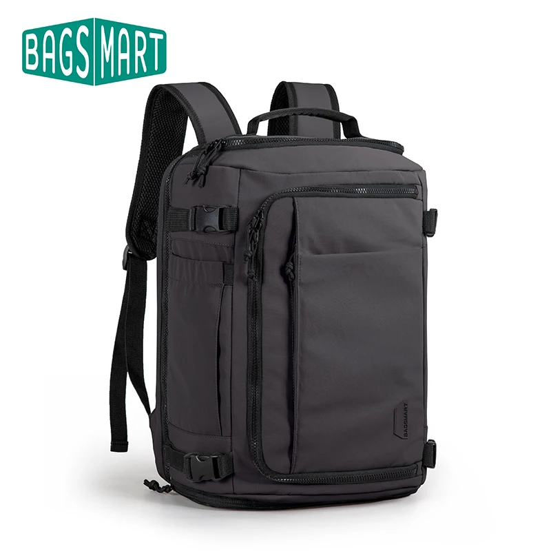 BAGSMART Men's Urban Backpack Travel Backpack MultiFunction Luggage Lightweight Waterproof Airback Backpack Cabin Backpack