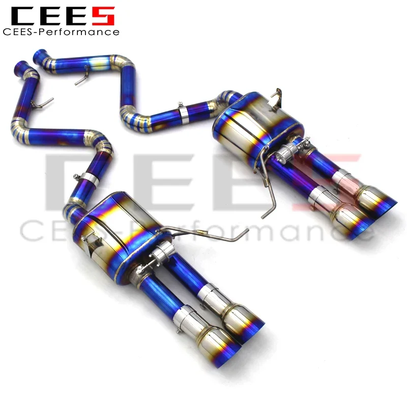 CEES Titanium Axle Exhaust System Exhaust Pipe Muffler Exhaust valve control For BMW M3 E90/E92/E93 4.0L 2008-2013