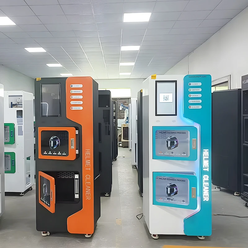 Customized Self Service Motorcycle Helmet Cleaner Automatic Single Slot Bicycle Helmet Disinfection Vending Machine