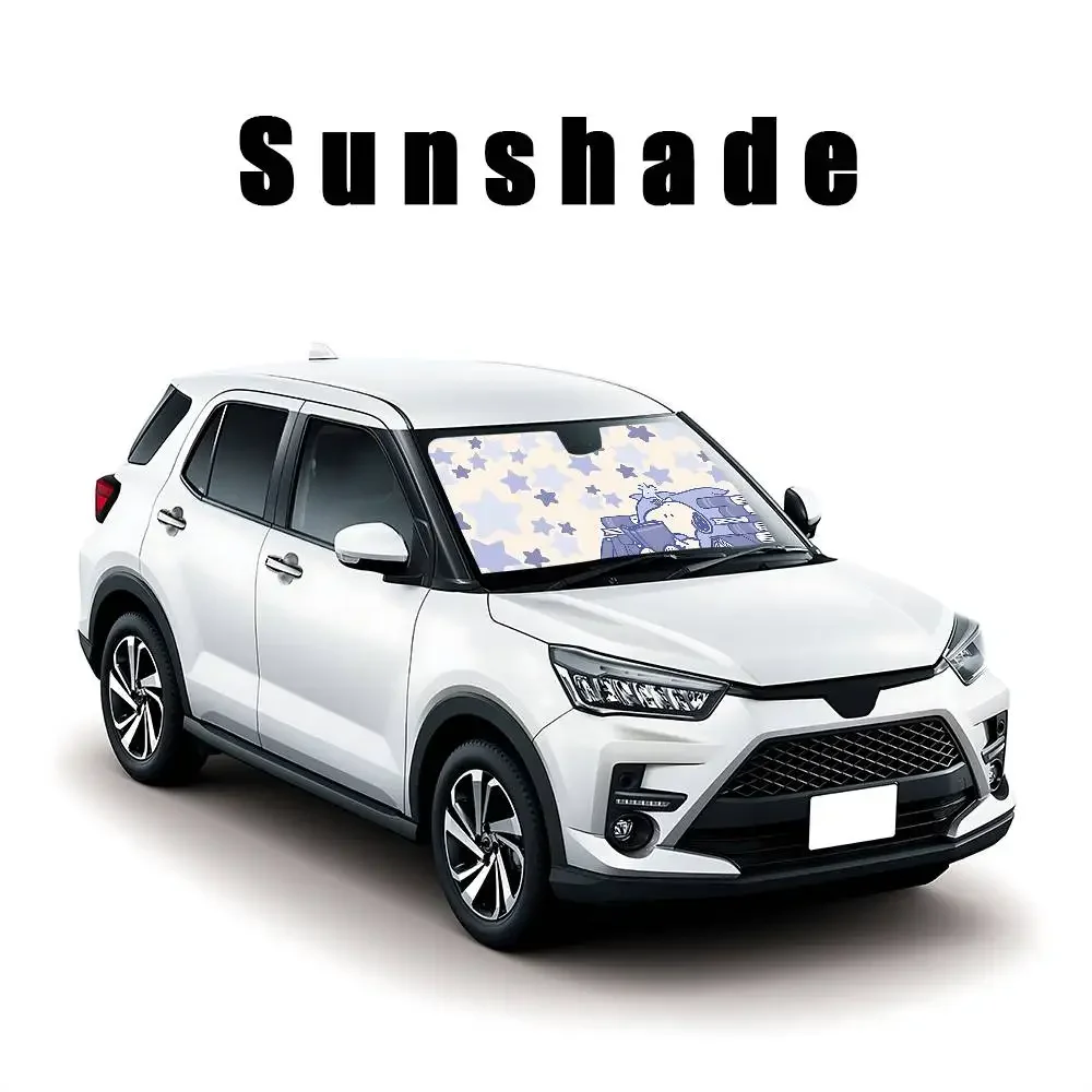 Kawaii S-sNooPyS Klassischer, stilvoller und trendiger Windschutzscheiben-Sonnenschutz, Auto-Windschutzscheibenabdeckung, Auto-Sonnenschutzvorhang, Auto-Sonnenschutz – Detail 18