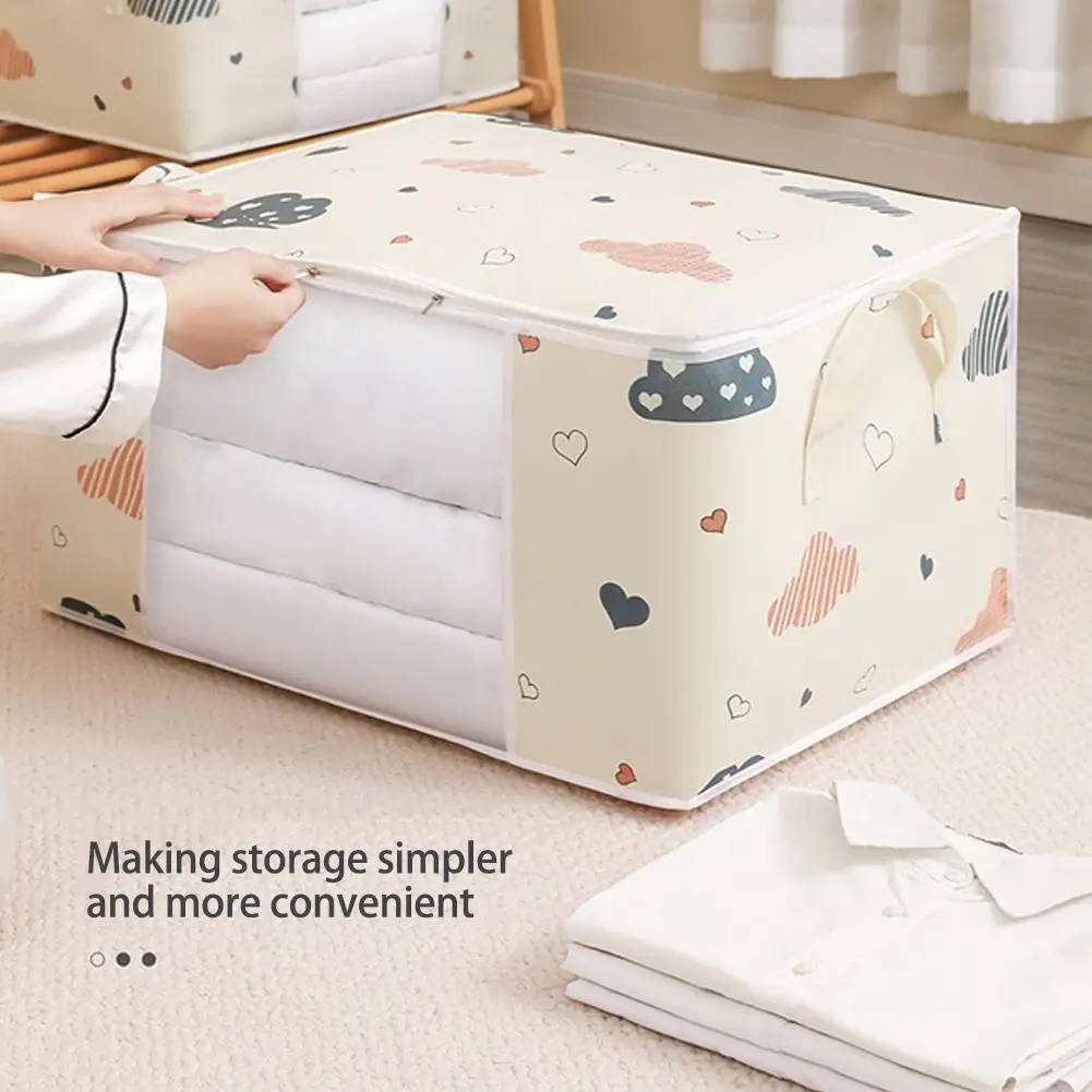 Quilt Clothes Storage Bag Waterproof Closet Wardrobe Organizer Quilt Clothes Storage Bag Large Capacity Blanket Storage Bag