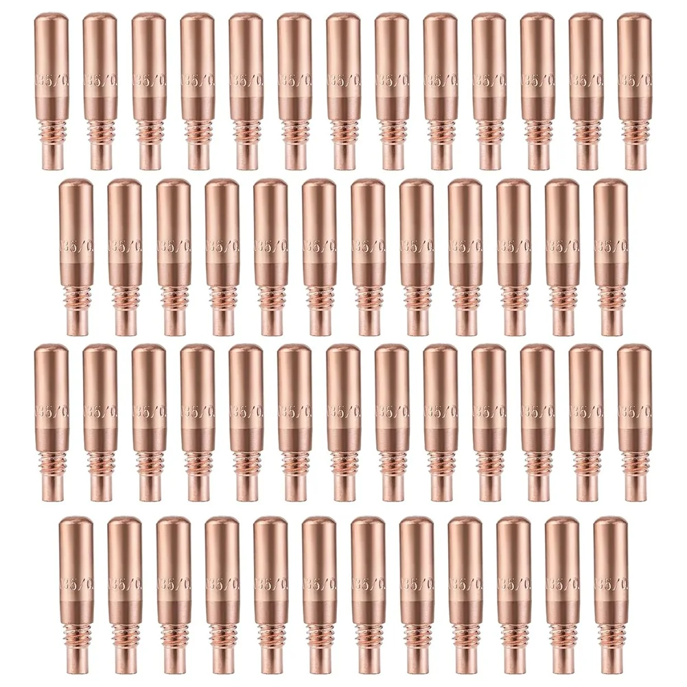HGHO 50pcs MIG Welding Contact Tips 0.9mm for Series MIG Torch Use with Diffuser D-M100 D-M250 T-M035